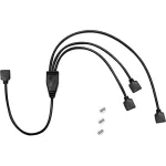 Inter-Tech 88885466 RGB jagaja Y-kaabel 1-st 3-ks, 4-kontaktne, 48 cm, must