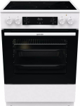 Gorenje GEC6C40WD vabaltseisev pliit Elektriline Keraamiline pliidiplaat Must, Valge