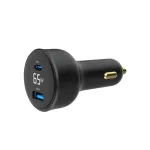 MOBIILILAADIJA AUTO USB 2PORT/TA-UC-AC2PD30LCD-CAR01 GEMBIRD