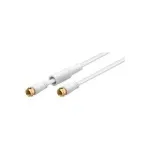 Wentronic 67298 SAT F-pistik&ndash;F-pistik, isane/isane, kullatud, valge