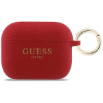 Guess silikoonist s&auml;deleva r&otilde;ngaga &uuml;mbris Apple AirPods Pro 3 jaoks, fuksia