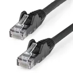 StarTech.com N6LPATCH5MBK 5 m CAT6 Etherneti &uuml;henduskaabel, LSZH, 10 Gigabit, 650 MHz, 100 W PoE, RJ45 UTP, konksuta, painutuskaitsmega, ETL-kontrollitud, 24AWG, must