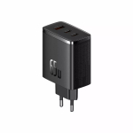 Baseus Cube Pro P10152301113-00 GaN kiirlaadija 65 W, 2x USB-C + 1x USB-A, 110&ndash;240 V, must, 0,154 kg