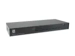LevelOne 16-pordiline PS/2-USB VGA KVM-l&uuml;liti, 2048 x 1536 pikslit, rack-paigaldus, 1U, must