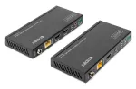 DIGITUS DS-55508 4K HDBaseT HDMI saatja ja vastuv&otilde;tja komplekt, 150 m, 4K/60Hz, 18 Gbps, YUV 4:4:4, HDR, PoC, RS-232, IR