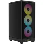 Corsair RGB AIRFLOW PC korpus 2000D must Mini-ITX toiteplokk kaasas Ei SFX