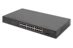 DIGITUS haldamata PoE-l&uuml;liti &ndash; 24-pordine gigabitine + 2-pordine gigabitine SFP