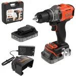 Juhtmeta trell-kruvikeeraja Black & Decker BCD382D2XK 18V kahe 2Ah akuga