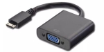 Microconnect HDMIVGAB Mini HDMI&ndash;VGA adapter, pistik/pesa, must