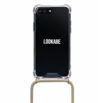 Kaelakott Lookabe loo007 kuldne nude iPhone 7/8 Plus jaoks &mdash; kantav telefoni&uuml;mbris rihmaga