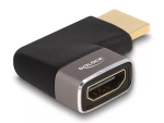 DELOCK HDMI adapter isane - emane 90&deg; vasakule nurga all 8K 60 Hz hall metallist