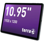 TERRA PAD 1007 10,95-tollise (27,8 cm) tahvelarvuti, IPS 1920x1200, MediaTek MTK6789V kaheksatuumaline, 8 GB RAM, 256 GB, LTE, Wi-Fi 5, Bluetooth 4.2, GPS, Android 14, valge