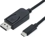 ROLINE 11.04.5836 videokaabli adapter 2m DisplayPort USB USB-C Must