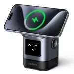 Laadija UGREEN 45775 &mdash; sisetingimustes kasutatav vahelduvvoolu juhtmevaba kiirlaadija, universaalne, 1&times; USB-C, must/hall