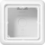 Seinale paigaldatav pistikupesa JUNG CD 581 A WW, valge, duroplastkestaga, 85&times;85&times;47 mm