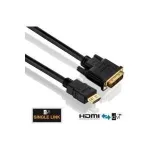 Purelink PureInstall PI3000 - videokaabel - Single Link - HDMI / DVI - DVI-D (M) HDMI-le (M) - 1 m - kolmekordne isolatsioon - must