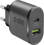 SBS TETRPD25W laadija mobiilseadmetele Must Siseruumides (TETRPD25W)