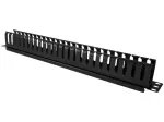 Kaablikarp Alantec PK008 seinakorraldaja 1U must metall/plast