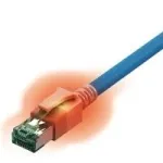 Easylan CS1OBADAD0020 RJ45 v&otilde;rgukaabel, patch-kaabel CAT 6a S/FTP 2 m sinine LED-iga 1 tk.