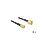 Koaksiaalkaabel DeLOCK 88647 RG-174 3 m SMA SMB Must