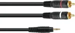Adapterkaabel Omnitronic 3,5 mm pesa &ndash; 2&times;RCA, 1,5 m, mudel 30225151