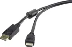 DisplayPort-HDMI-kaabel Renkforce 5 m &mdash; digitaalne audio-/video&uuml;hendus