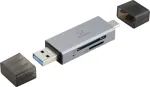 Renkforce RF-PCR-400 v&auml;line USB 3.0 kaardilugeja, kosmosehall (RF-6179482)