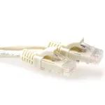 ACT Ivory 0,25 m U/UTP CAT6 paigalduskaabel takerdumisvastase RJ45 pistikuga