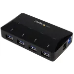 StarTech.com 4-pordiline USB 3.0 jaotur koos spetsiaalse laadimispordiga &ndash; 1 x 2,4 A port ~ 4-pordiline USB 3.0 jaotur (5 Gbit/s) koos spetsiaalse laadimispordiga &ndash; 1 x 2,4 A port