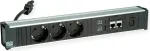 Pikendusjuhe Bachmann CONI 912.18118 3x CEE7 pistikupesa ja 2x CAT6a v&otilde;rguportiga