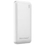RealPower PB-10000 SSB akupank 10000 mAh, tahkeoleku aku, valge