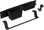 DEANTE Sink Accessory Set Black 3-Piece Kitchen Soap Dispenser Sponge Holder Brush Holder