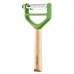 OPINEL T-Duo Y-Peeler roostevabast terasest, roheline p&ouml;&ouml;kpuit
