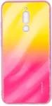 Evelatus Xiaomi Redmi 8 Water Ripple Gradient Color Anti-Explosion Tempered Glass Case Gradient Yellow-Pink