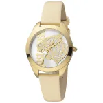 JUST CAVALLI Naiste kell JC1L210L0015 32mm h&otilde;bedane sihverplaat pruun nahkrihm
