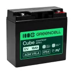 Greencell AGM VRLA 12V 18Ah hooldusvaba aku kassaaparaatidele, m&auml;nguasjadele, kaameratele (181x77x167mm)