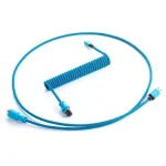 CableMod Classic spiraalne klaviatuurikaabel CM-CKCA-CK-KK150KK-R, USB-C &ndash; USB-A, 150 cm, must (Midnight Black)