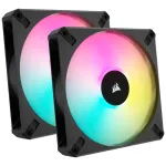 Corsair iCUE AF140 RGB ELITE CO-9050156-WW korpuseventilaator, PWM, 140 mm, (2 tk) koos RGB-kontrolleriga, must