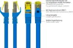 GoodConnections Cat.7 S/FTP RJ45 patch-kaabel, 15m, sinine, halogeenivaba, 600MHz, riivi kaitsega 8070R-150B