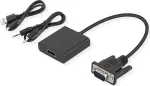 SECOMP STANDARD VGA + Audio to HDMI adapterkaabel, 0,23 m, must S3211