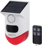 Sygonix Mini alarms&uuml;steem valge punane LED PIR liikumisanduriga ja kaugjuhtimispuldiga (SY-6515320)
