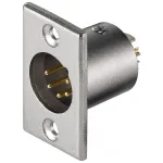 Wentronic Goobay Microfon-Einbaustecker mit vergoldeten Kontakten - 5 polig (11966)