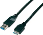 Wirewin USB 3.0 A-MB MM 3.0 SW - 3m USB-A - Micro-B kaabel, must