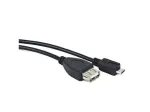 USB 2.0 kaabel LANBERG OEM-0006 &mdash; USB A kuni Micro-USB B, 0,15 m, must