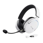 Trust GXT 491W FAYZO Peakomplekt Juhtmega ja juhtmevaba Peapael M&auml;ngimine USB USB-C Bluetooth Must, Valge