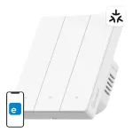 WiFi nutikas seinaklapp Sonoff M5-3C-80W 3 kanaliga raamile