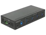 Delock 63309 v&auml;line t&ouml;&ouml;stuslik USB jaotur, 4 x USB 3.0 Type-A, 15 kV ESD-kaitse, metallkorpus, seinale paigaldatav