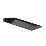 StarTech.com CABSHELF1U 1U serveririiuli riiul, fikseeritud konsoolalus 19-tollisele riiulile/kapile, s&uuml;gavus 17,7 cm (7 tolli), kandev&otilde;ime 15 kg (33 naela), koos puurmutrite ja kruvidega, must