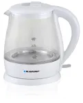 Elektriline veekeetja BLAUPUNKT 1 L 1630 W Valge &mdash; klaaskorpus, 360&deg; alus, nupuga kaas