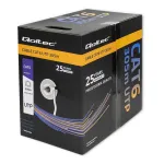 Qoltec 50359 Cat.6 UTP kaabel, 305 m, hall, PVC